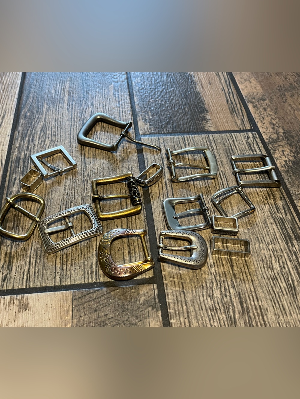 Mixed Metal Belt Buckles - Assorted Silver & Gold Tones